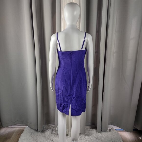 Calvin Klein Purple, Above Knee, Bodycon Cocktail, Prom Semi Formal Dress Size 6 - Picture 4 of 11